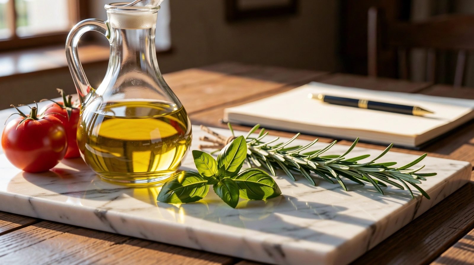 Ingredienti freschi mediterranei